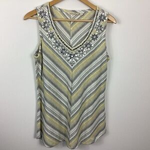 Soft Surroundings Nissi Beach Guaze Tank Top Size Medium